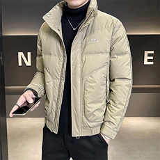 标50B3539865P185橘2025年冬季新款男立领羽绒服男控卷后258，男装羽绒服，电商B353