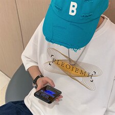 2025夏季港风休闲oversize宽松印花T恤B266-DX12-P30，男装T恤，星座B257-1