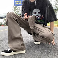 潮休闲裤长裤青春流行男直筒春季宽松型工装裤中腰A723P50，男装休闲裤，星座1116-2
