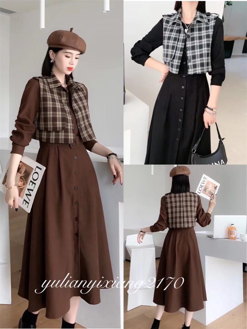 秋装新款连衣裙，女装连衣裙，雨恋依香