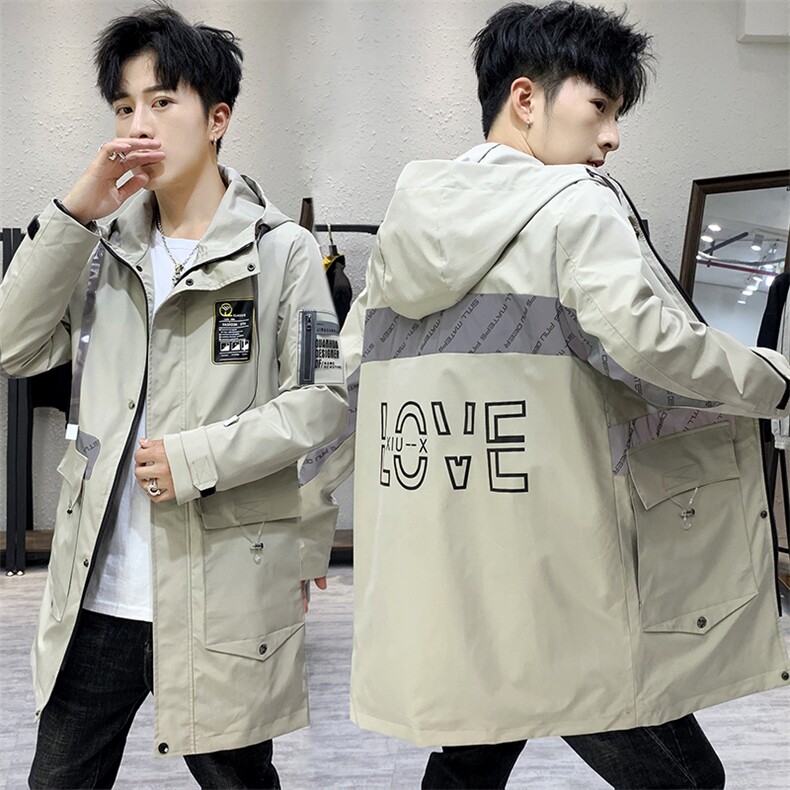 2020冬季 中长款连帽棉衣男 加绒夹克男 羊羔绒棉衣男 MY9931图片
