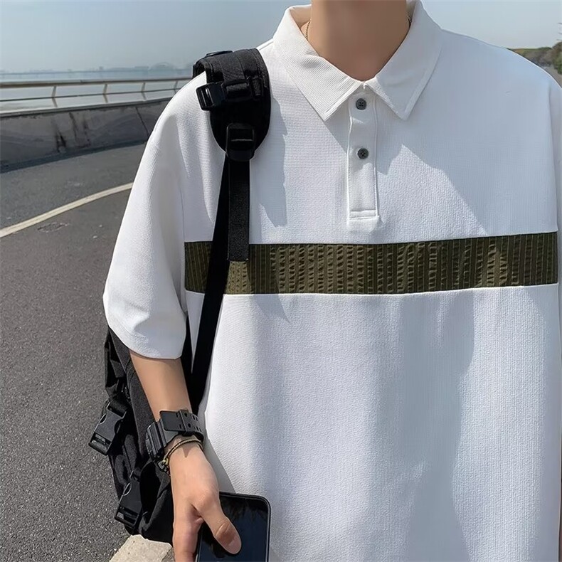 短袖POLO衫文艺新款男日系潮夏季T394P28，男装Polo衫，星座1116-2