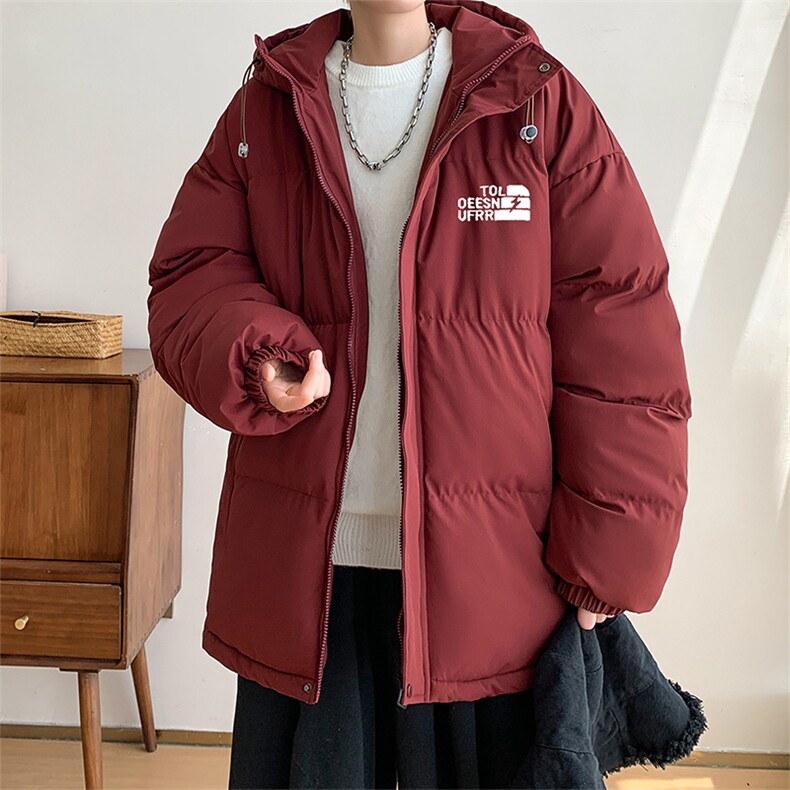 棉衣男冬新款港风宽松连帽面包服羽绒棉学生棉服MF300-P69(现货,男装棉衣,星座214-3