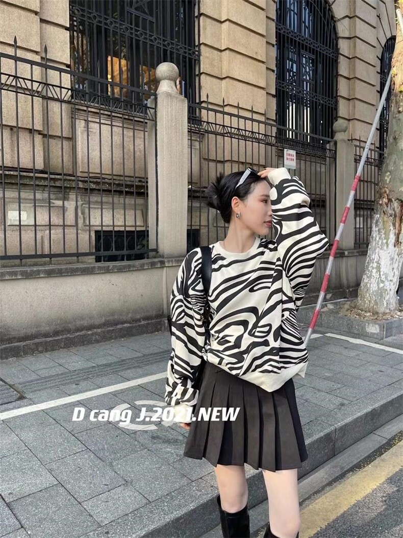 奶牛纹卫衣系，女装卫衣/绒衫，奈米爱