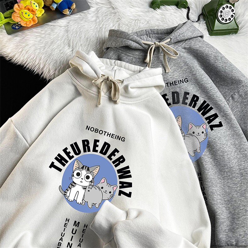 WY2160-P35加绒款-P40纯棉连帽卫衣男大码运动帽衫宽松薄,男装卫衣,电商A040