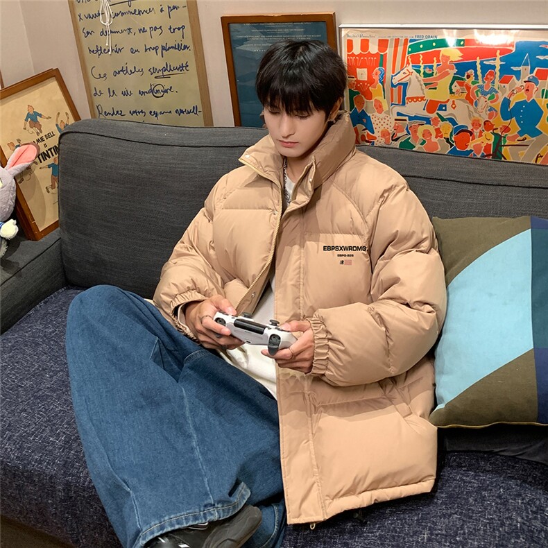 特批内景时尚字母印花面包服翻领棉衣A247-TPMY63701特批75控128,男装棉衣,电商A247