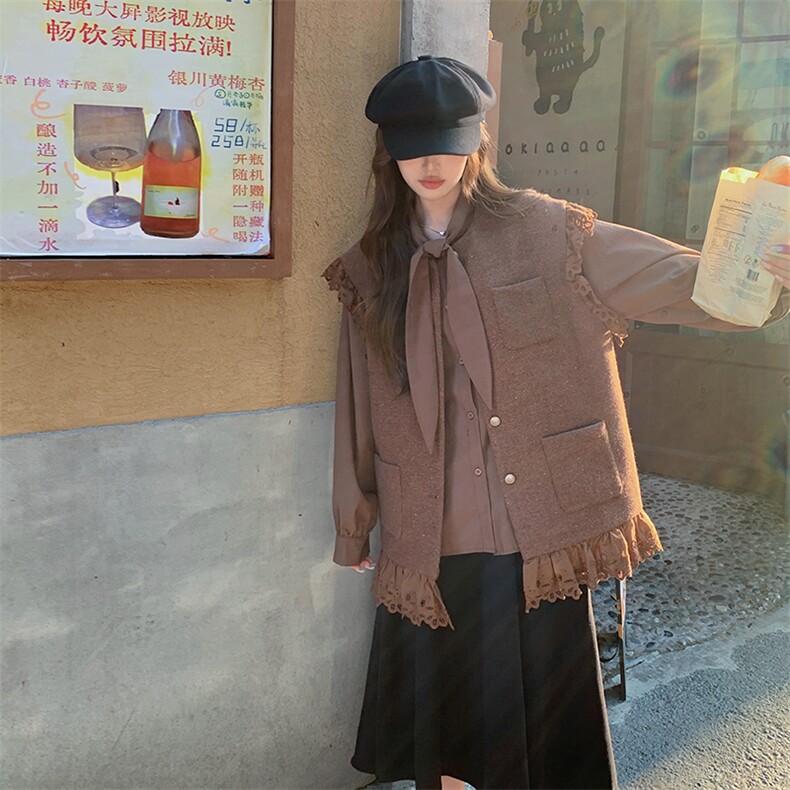 2025秋季新款韩系小香马甲2C057-9920-P150-K218,女装马甲,2C057