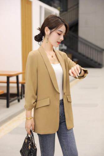 秋季新款欧版休闲百搭西装外套，女装西装，起奢