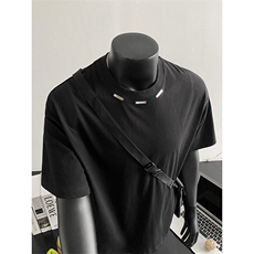 美式t恤男潮牌短袖小众设计感半袖9039-P25，男装T恤，电商B380（原B361）