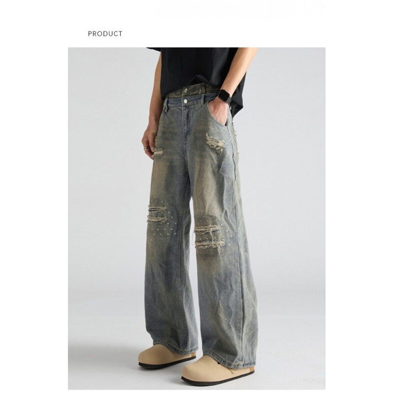 2025女款复古牛仔裤，女装牛仔裤，星座506A