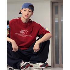 抖音得物高品质二开240克宽松纯棉美式潮牌三条杠织带短袖T恤，男装T恤，电商A486-1