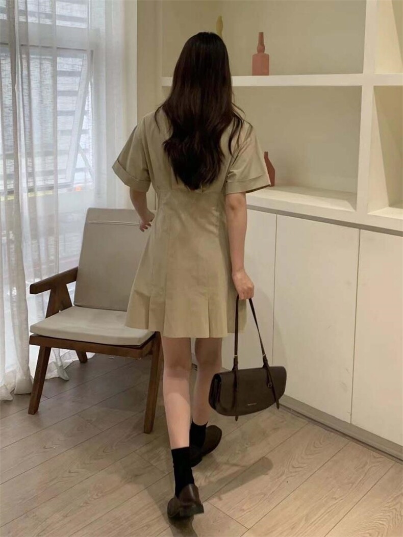 气质收腰显瘦设计连衣裙,女装连衣裙,L·H·X