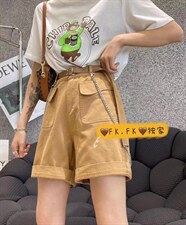 水洗牛仔短裤，其它，梵蔻