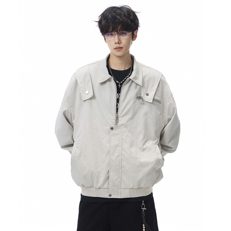 秋季夹克男宽松飞行服外套棒球服D329-QM204-P90-控138,男装夹克,电商D329