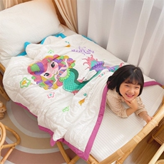 2023新款艾草驱蚊卡通夏被子被芯，被套/被芯，一起卖家纺