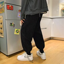 加绒2021九分休闲裤潮流百搭长裤  TY040-1-P35加绒批40图片