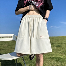 深度库存直播男高克重刺绣宽松短裤运动裤休闲裤沙滩裤D77-特批25，男装牛仔裤，电商A099