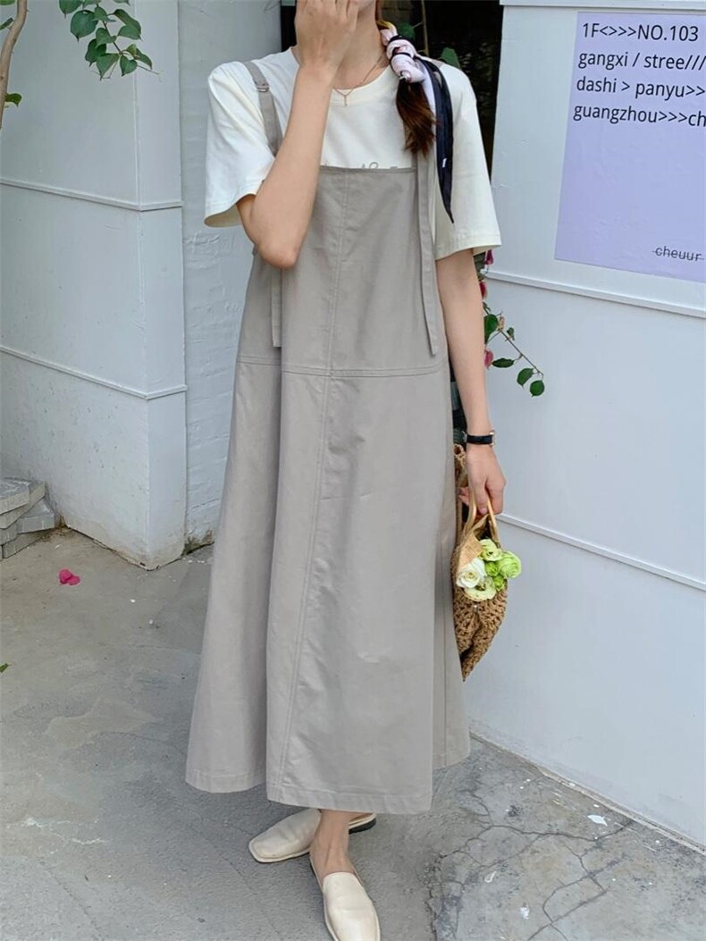 现货韩版休闲背带裙，其它，汐美