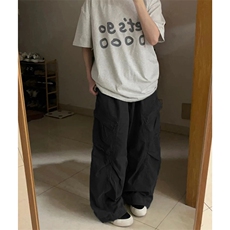 美式多口袋工装裤宽松阔腿喇叭长裤子街头休闲裤K7563-P58，男装工装外套，星座910B