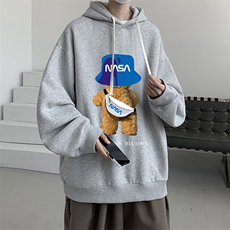 连帽卫衣男大码运动服帽衫外套WY2288-P35加绒款-P40，男装卫衣，电商A040