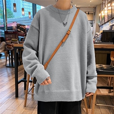 1港风宽松中性情侣潮流纯色大码M-5XL毛衣男外套7979P45加绒P55，男装针织衫/毛衣，星座226-2