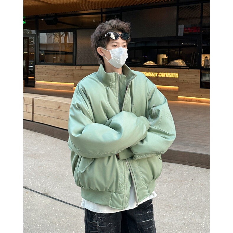 飞行员夹克棉服男款cleanfit高级感美式立领棉衣外套M0987-P118图片