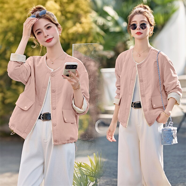 高级感气质小香风外套女2026年春季流行新款减龄宽松休闲夹克上衣，女装短外套，余墨