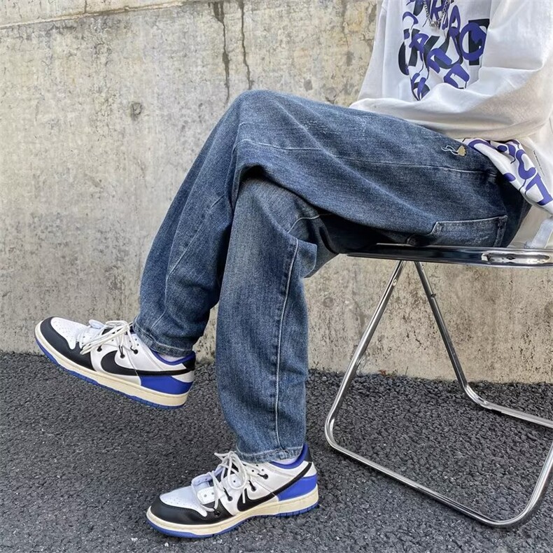 美式牛仔裤男春秋新款休闲直筒裤XB48P45,男装牛仔裤,星座1116-2