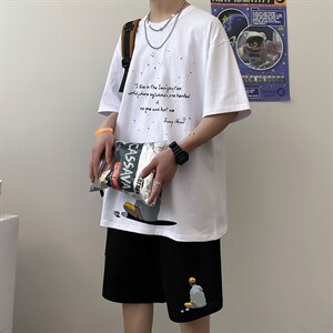 男士短袖t恤2023新款夏季搭配潮牌潮流运动套装A161-2-TZ07-P50图片