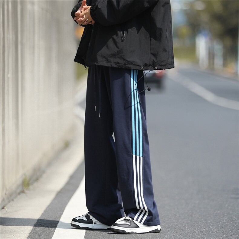 新款裤子男裤男直筒韩版潮流百搭宽松休闲裤X5656-模特图-P50控69,男装休闲裤,电商A061-1