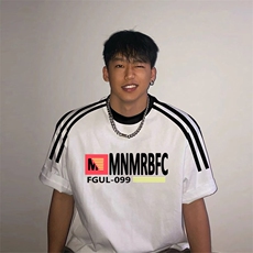 夏季美式高街重磅纯棉三条杠织带撞色男女短袖T恤ZD571-特P30，男装T恤，电商A486