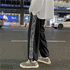 腰果花裤子秋季韩版潮流宽松束脚高街ins潮牌男休闲裤K1297-P30，男装休闲裤，星座512-2