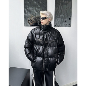 美潮东方巴黎PU皮手充棉加厚棉服外套 W1816/特P115图片