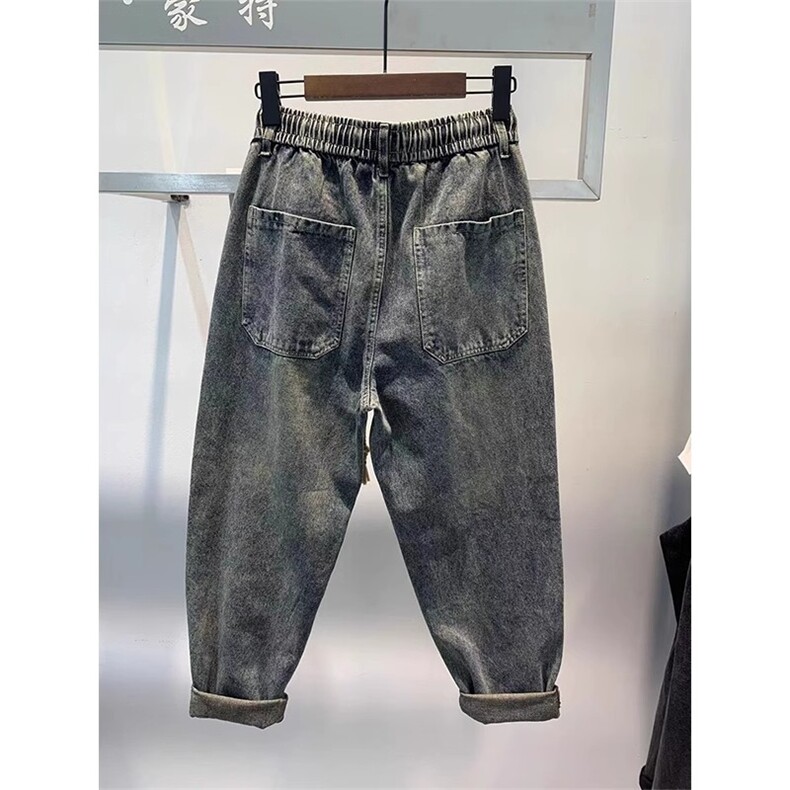 1506-1/KT10201/P51美式复古水洗宽松牛仔裤男款秋季潮牌锥形萝裤,男装牛仔裤,星座1506-1