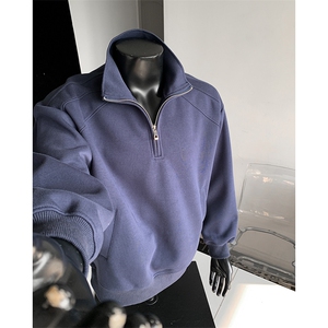 加绒银狐绒冬重磅450克设计感拉链立领外套AH907JR-P48图片