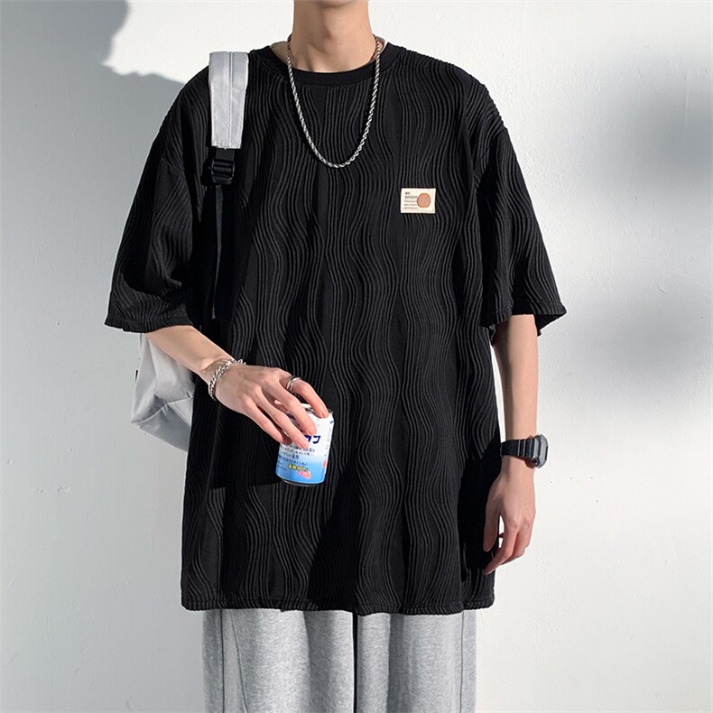 T806 P35 光影墙 重磅280克流线纹夏季高品质短袖t恤图片