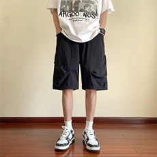 高品质潮流大口袋休闲短裤宽松大码五分裤A161-D9207-P45，男装休闲裤，电商A161
