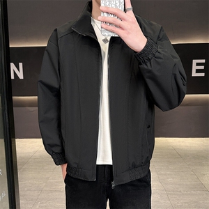 新款中性风户外夹克男立领纯色上衣冲锋衣外套A157B-JK7866-P60图片