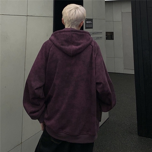 2024美式扎染做旧宽松连帽开衫外套男秋季脏脏夹克帽衫JK91-P78图片
