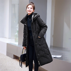 2023新款现货90白鸭绒羽绒服女连帽面包服时尚宽松保暖外套，女装羽绒服，卡杰菲