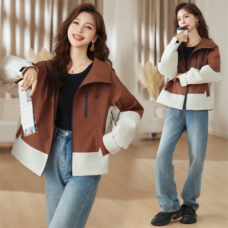 今年流行羽绒服女2025冬季新款立领短款连帽冲锋衣保暖运动外套潮，女装羽绒服，梦懿尔