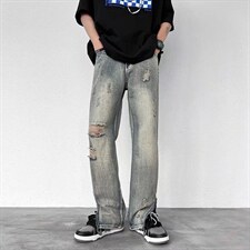 2023年新款男直筒休闲牛仔裤N1222P43图片