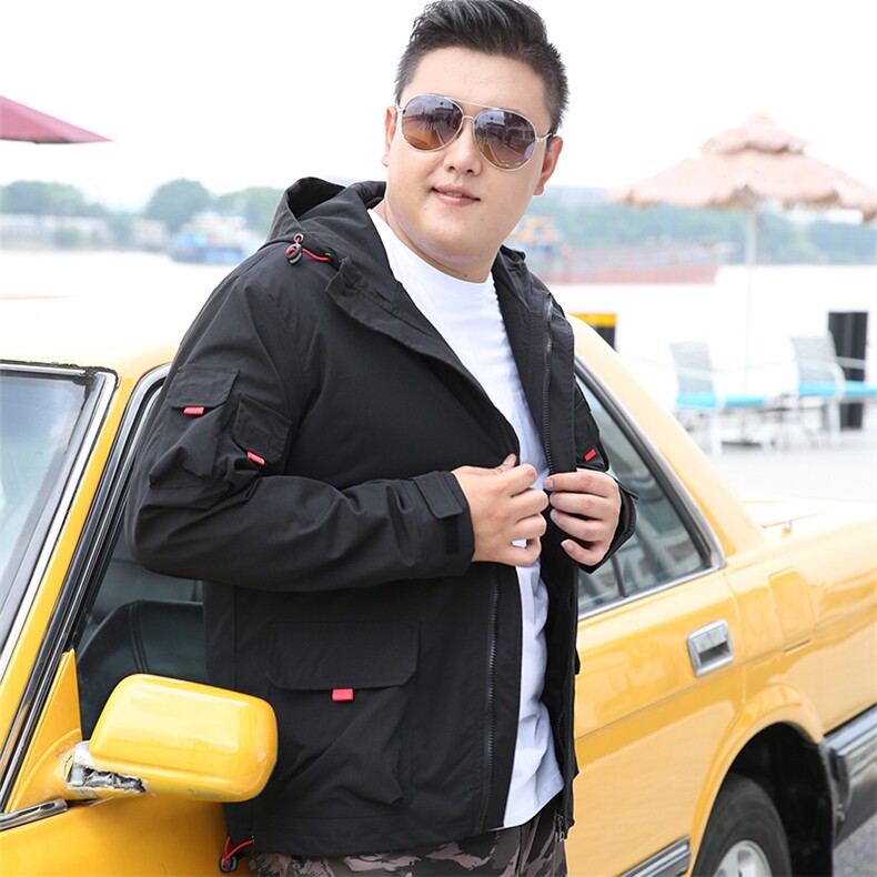 M-9XL男连帽工装夹克外套5032-1_1906(M-4XLP70 5XL-9XLP80)图片