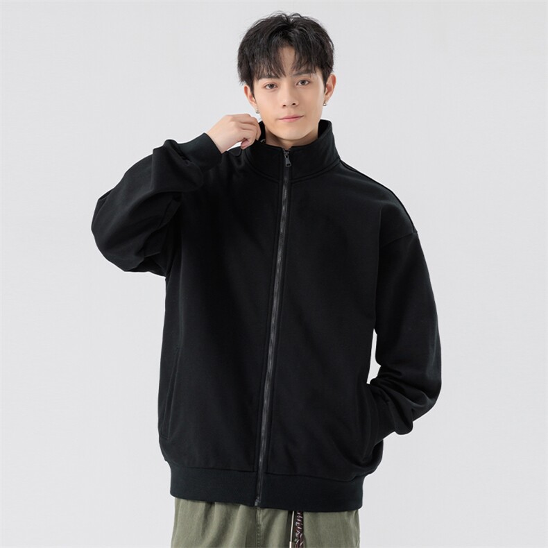 男女同款学生卫衣320克光版拉链开衫立领卫衣A406W133P37,男装卫衣,星座309（原A406）