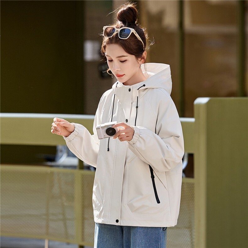 现货！现货！2026年春秋新款休闲宽松减龄短款外套女,女装短外套,以桐