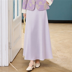 现货高腰A字中长款半身裙女2026春季新款垂感显瘦气质长裙，女装半身裙，卡杰菲