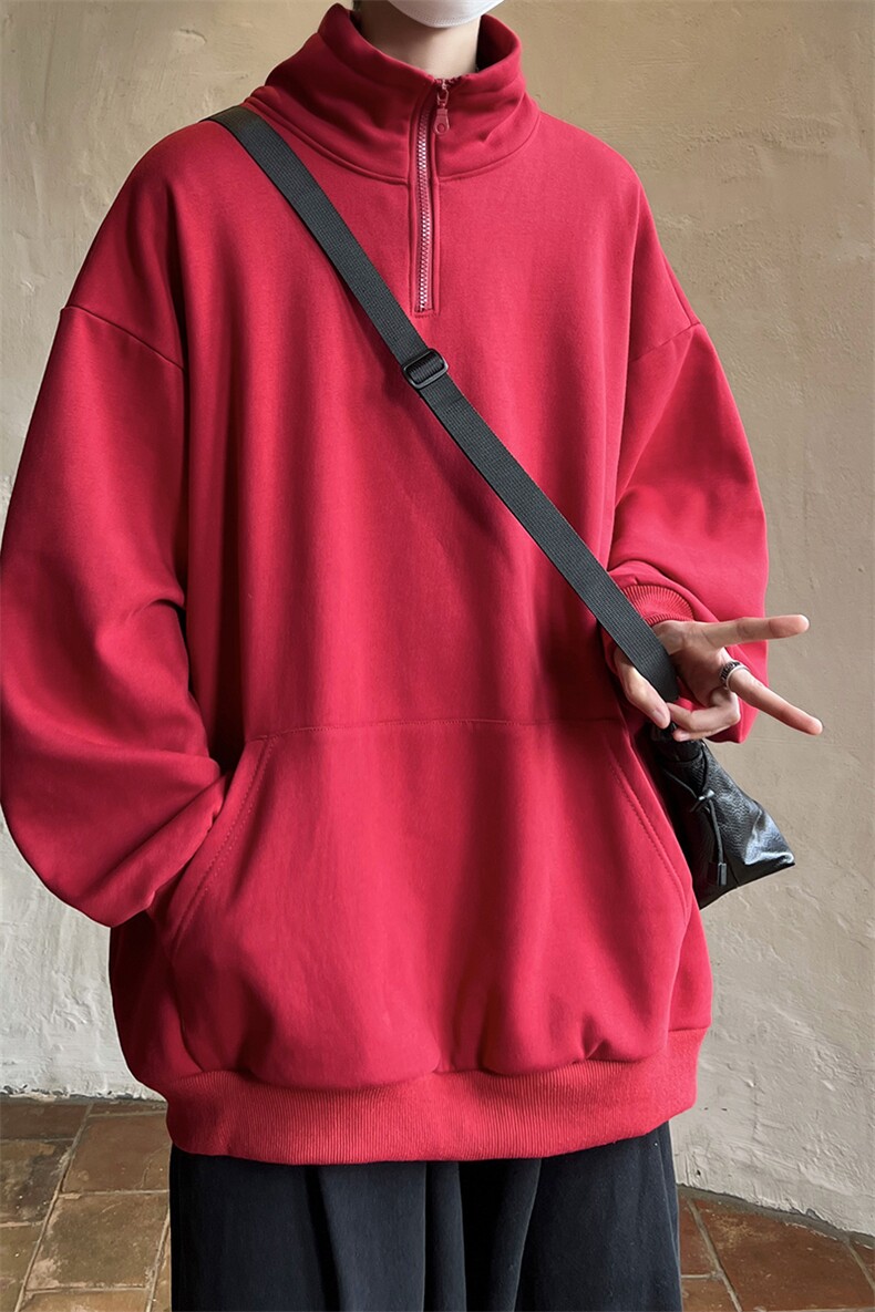 360克重磅冲锋衣内胆POLO衫大码M-5XL高领卫衣男WY77077P65控88,男装Polo衫,星座226-2
