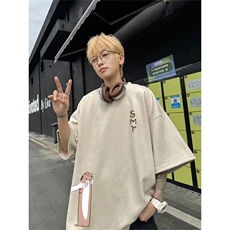 2024夏季新款麂皮绒圆领短袖T恤RT452-特P19控38，男装T恤，电商B370