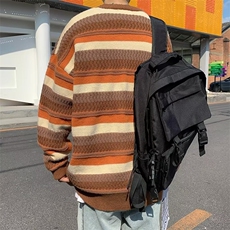 美式街头设计感圆领毛衣男慵懒风休闲针织衫MY9204P48，男装针织衫/毛衣，星座1116-2
