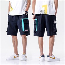 7XL~M码2023夏装新款五分裤短裤男休闲裤大码加肥胖子工装裤子潮，男装休闲裤，钱塘717(原712)